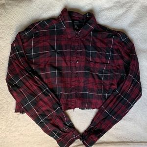 2 for $15 - Cropped Flannel from Forever 21